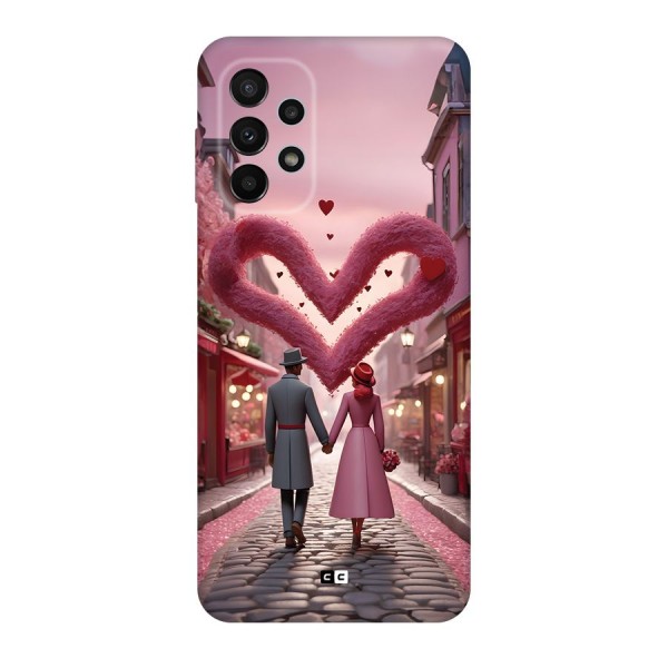 Valetines Couple Walking Back Case for Galaxy A23