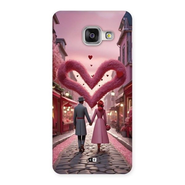 Valetines Couple Walking Back Case for Galaxy A3 (2016)