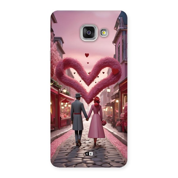 Valetines Couple Walking Back Case for Galaxy A7 (2016)