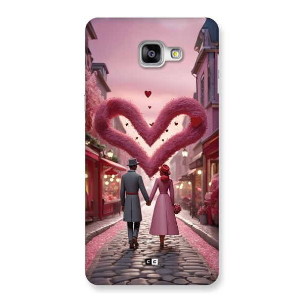 Valetines Couple Walking Back Case for Galaxy A9