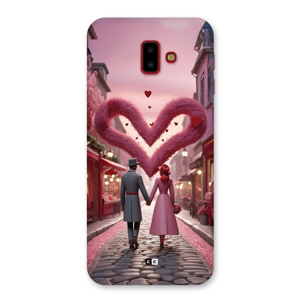 Valetines Couple Walking Back Case for Galaxy J6 Plus