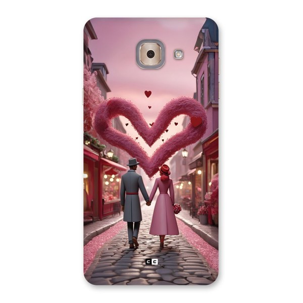 Valetines Couple Walking Back Case for Galaxy J7 Max