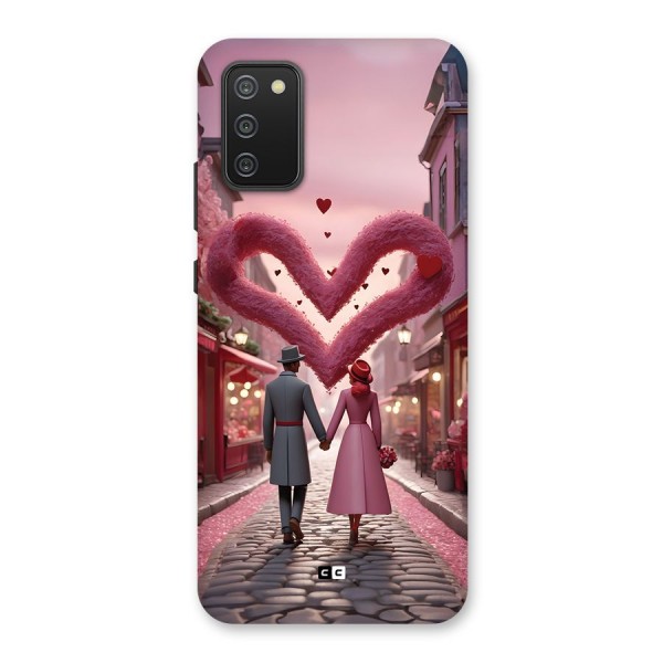 Valetines Couple Walking Back Case for Galaxy M02s