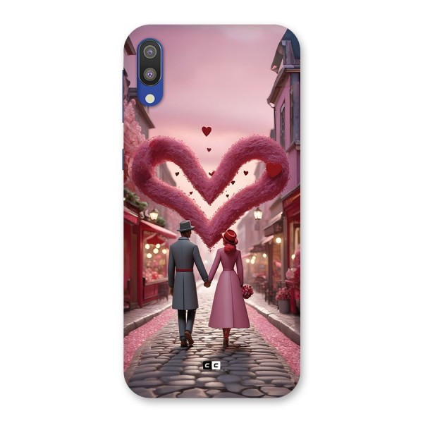 Valetines Couple Walking Back Case for Galaxy M10