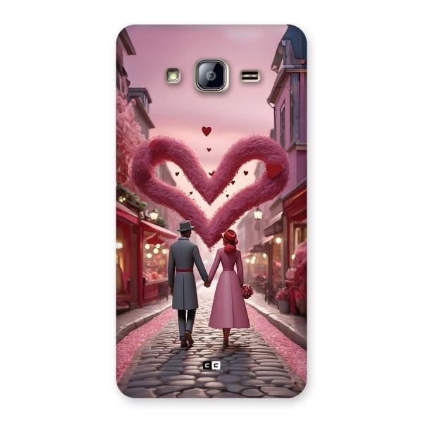 Valetines Couple Walking Back Case for Galaxy On5