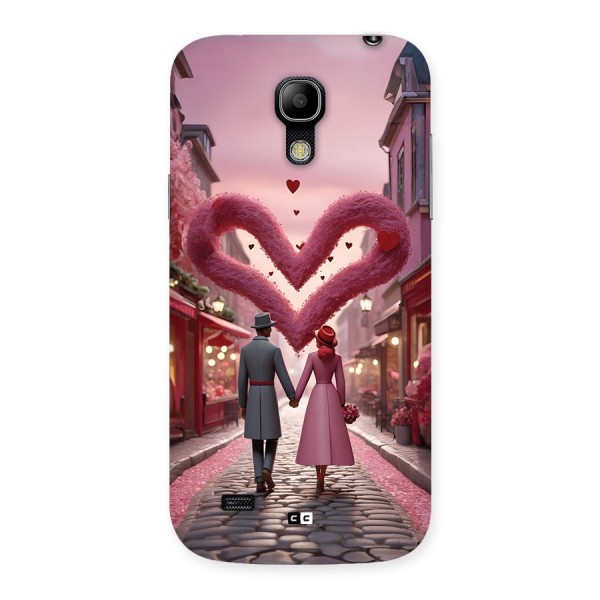 Valetines Couple Walking Back Case for Galaxy S4 Mini