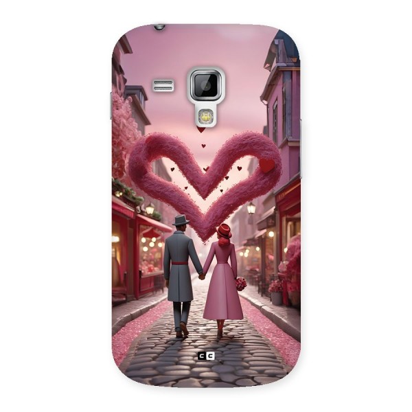 Valetines Couple Walking Back Case for Galaxy S Duos