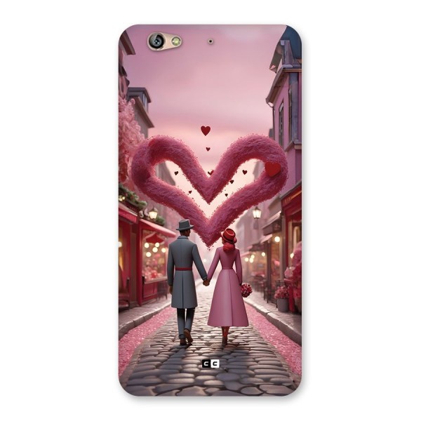 Valetines Couple Walking Back Case for Gionee S6