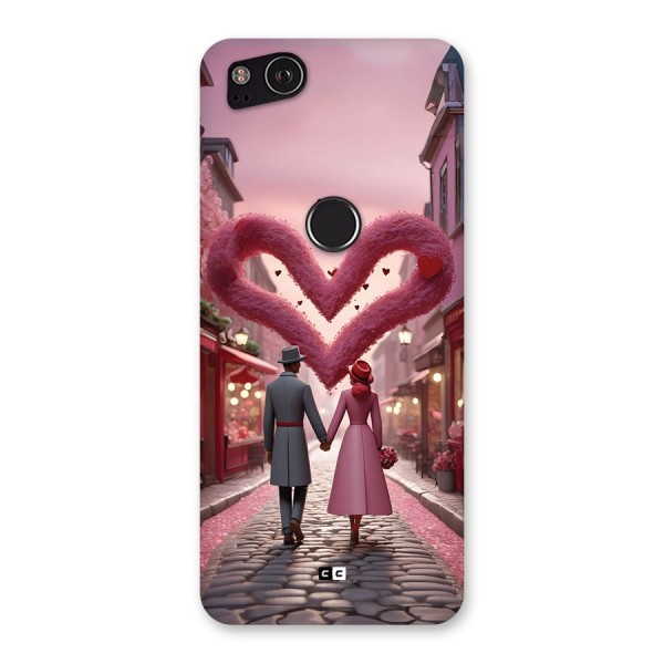 Valetines Couple Walking Back Case for Google Pixel 2