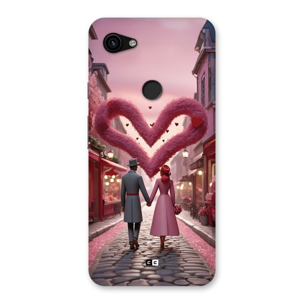 Valetines Couple Walking Back Case for Google Pixel 3a XL