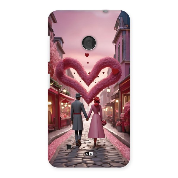 Valetines Couple Walking Back Case for Lumia 530