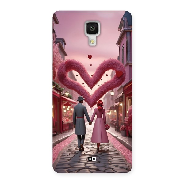 Valetines Couple Walking Back Case for Mi4