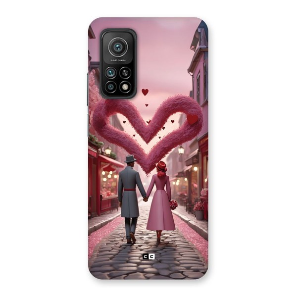 Valetines Couple Walking Back Case for Mi 10T Pro 5G