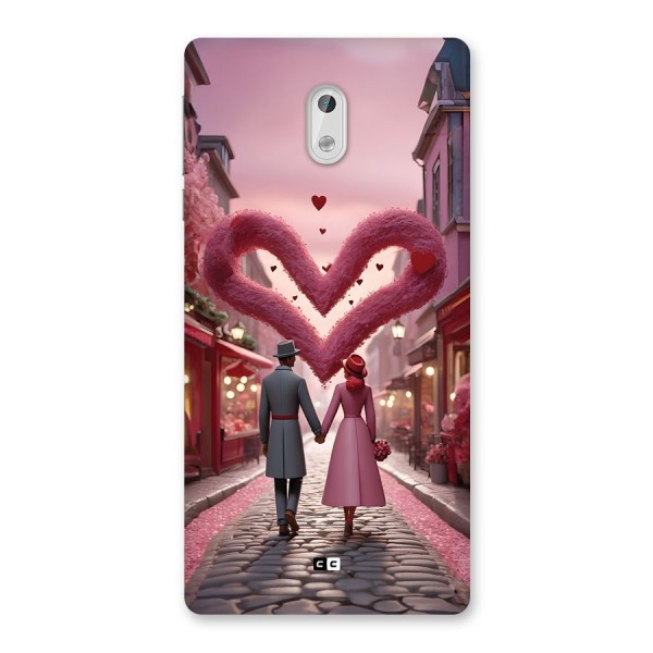 Valetines Couple Walking Back Case for Nokia 3