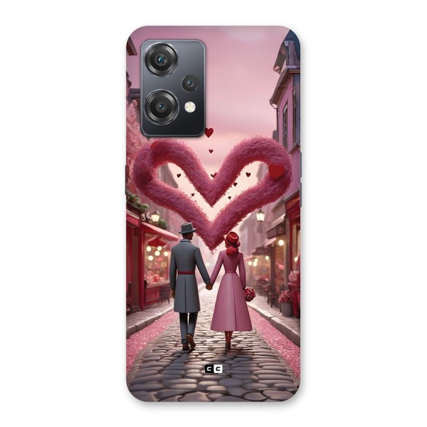 Valetines Couple Walking Back Case for OnePlus Nord CE 2 Lite 5G