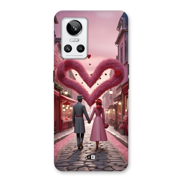 Valetines Couple Walking Back Case for Realme GT Neo 3