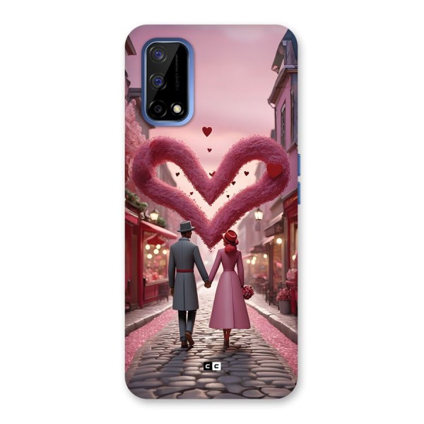 Valetines Couple Walking Back Case for Realme Narzo 30 Pro