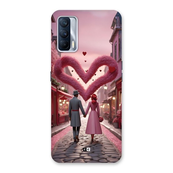 Valetines Couple Walking Back Case for Realme X7