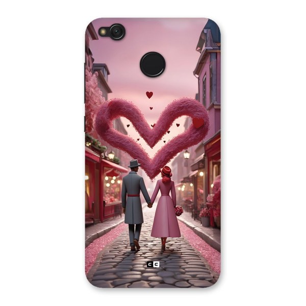 Valetines Couple Walking Back Case for Redmi 4