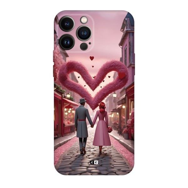 Valetines Couple Walking Back Case for iPhone 13 Pro Max