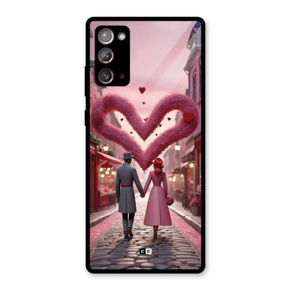 Valetines Couple Walking Glass Back Case for Galaxy Note 20