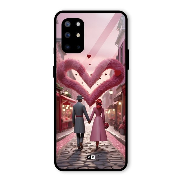 Valetines Couple Walking Glass Back Case for OnePlus 8T