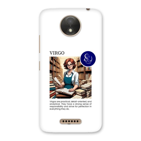 Valuable Virgo Back Case for Moto C Plus