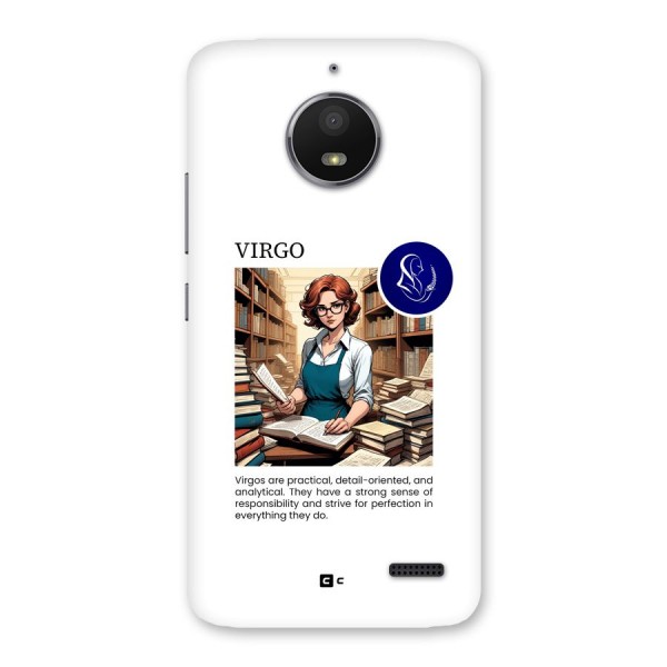 Valuable Virgo Back Case for Moto E4