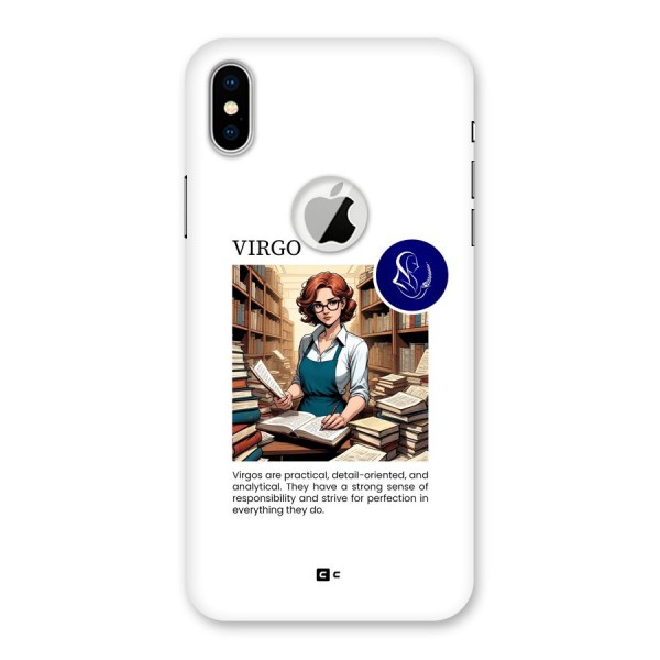 Valuable Virgo Back Case for iPhone XS Logo Cut