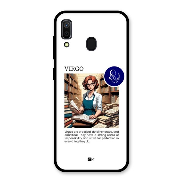 Valuable Virgo Glass Back Case for Galaxy A30