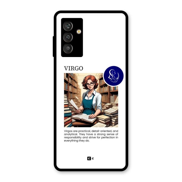 Valuable Virgo Glass Back Case for Galaxy M13