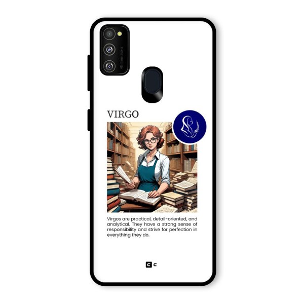 Valuable Virgo Glass Back Case for Galaxy M21