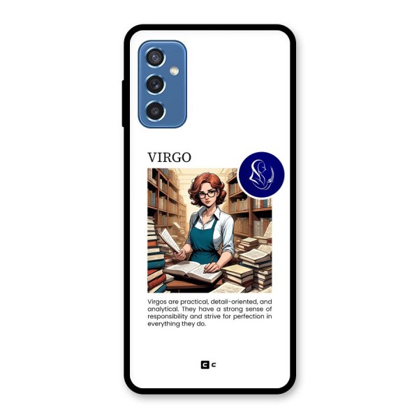 Valuable Virgo Glass Back Case for Galaxy M52 5G