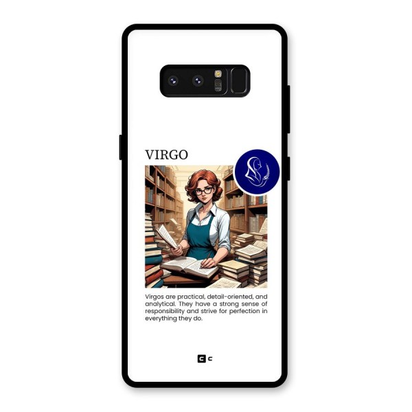 Valuable Virgo Glass Back Case for Galaxy Note 8