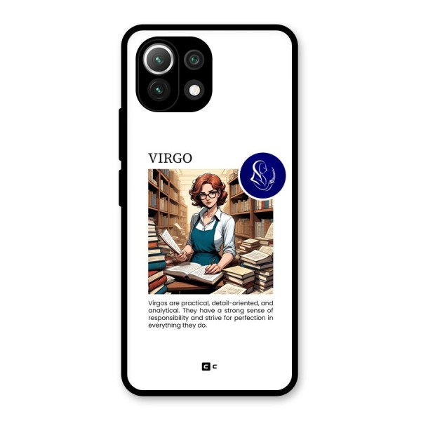 Valuable Virgo Glass Back Case for Mi 11 Lite