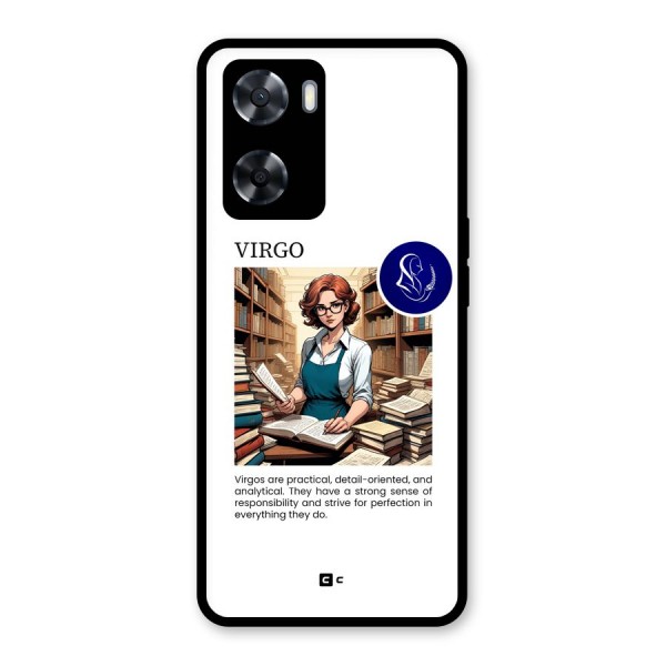 Valuable Virgo Glass Back Case for Oppo A57 2022