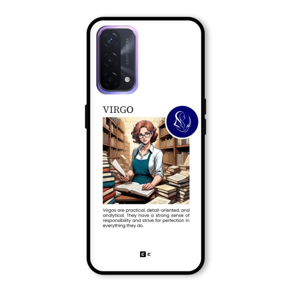 Valuable Virgo Glass Back Case for Oppo A74 5G