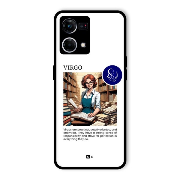 Valuable Virgo Glass Back Case for Oppo F21 Pro 4G