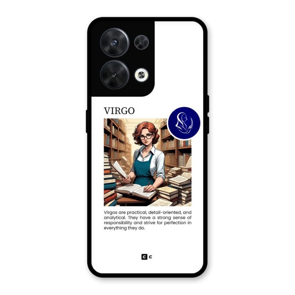 Valuable Virgo Glass Back Case for Oppo Reno8 5G