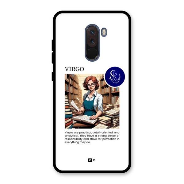 Valuable Virgo Glass Back Case for Poco F1