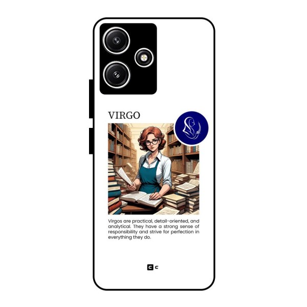 Valuable Virgo Glass Back Case for Poco M6 Pro