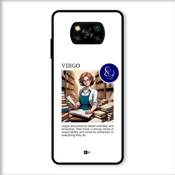 Valuable Virgo Glass Back Case for Poco X3