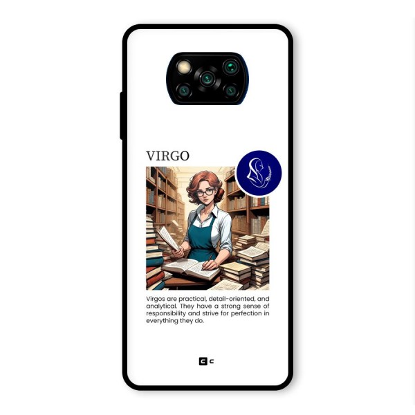 Valuable Virgo Glass Back Case for Poco X3 Pro