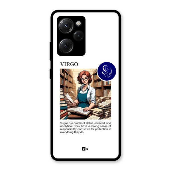 Valuable Virgo Glass Back Case for Poco X5 Pro