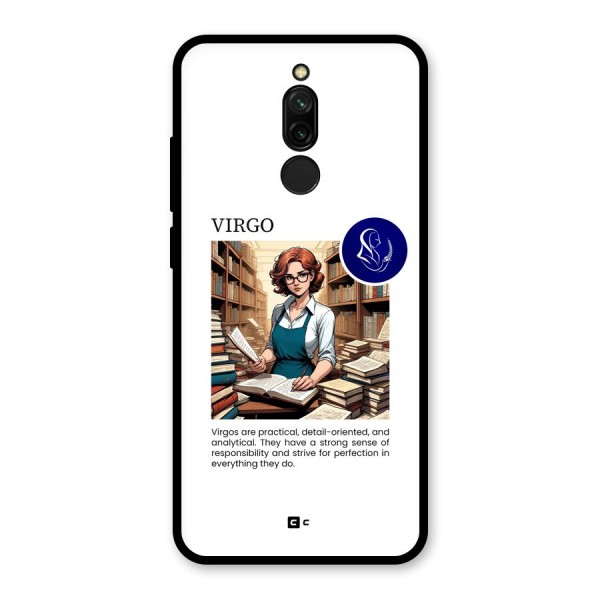 Valuable Virgo Glass Back Case for Redmi 8