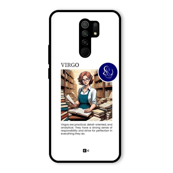 Valuable Virgo Glass Back Case for Redmi 9 Prime