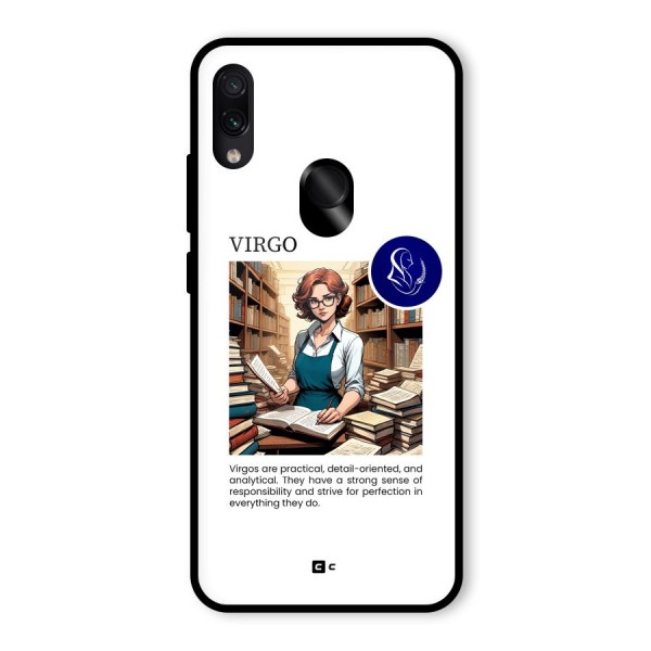 Valuable Virgo Glass Back Case for Redmi Note 7