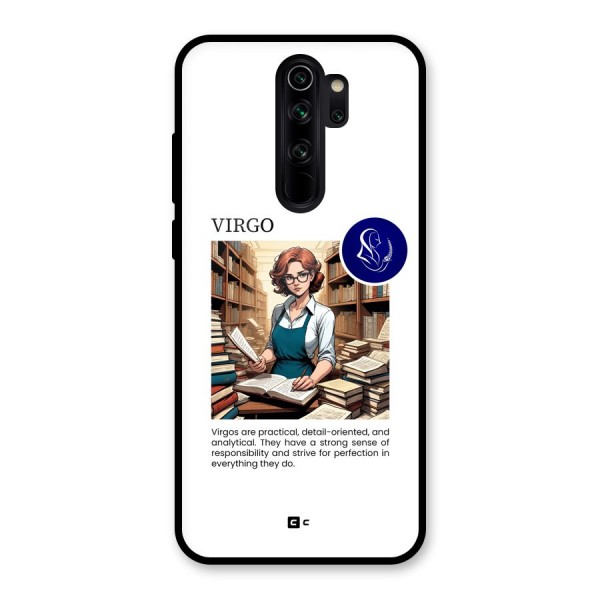 Valuable Virgo Glass Back Case for Redmi Note 8 Pro