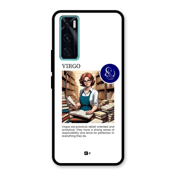 Valuable Virgo Glass Back Case for Vivo V20 SE