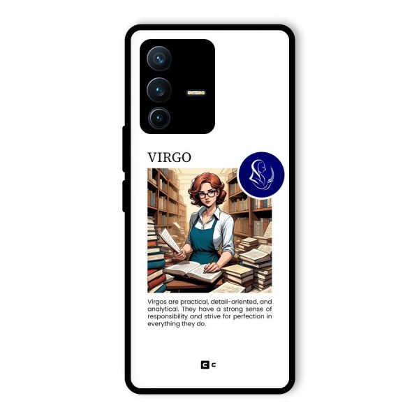 Valuable Virgo Glass Back Case for Vivo V23 Pro